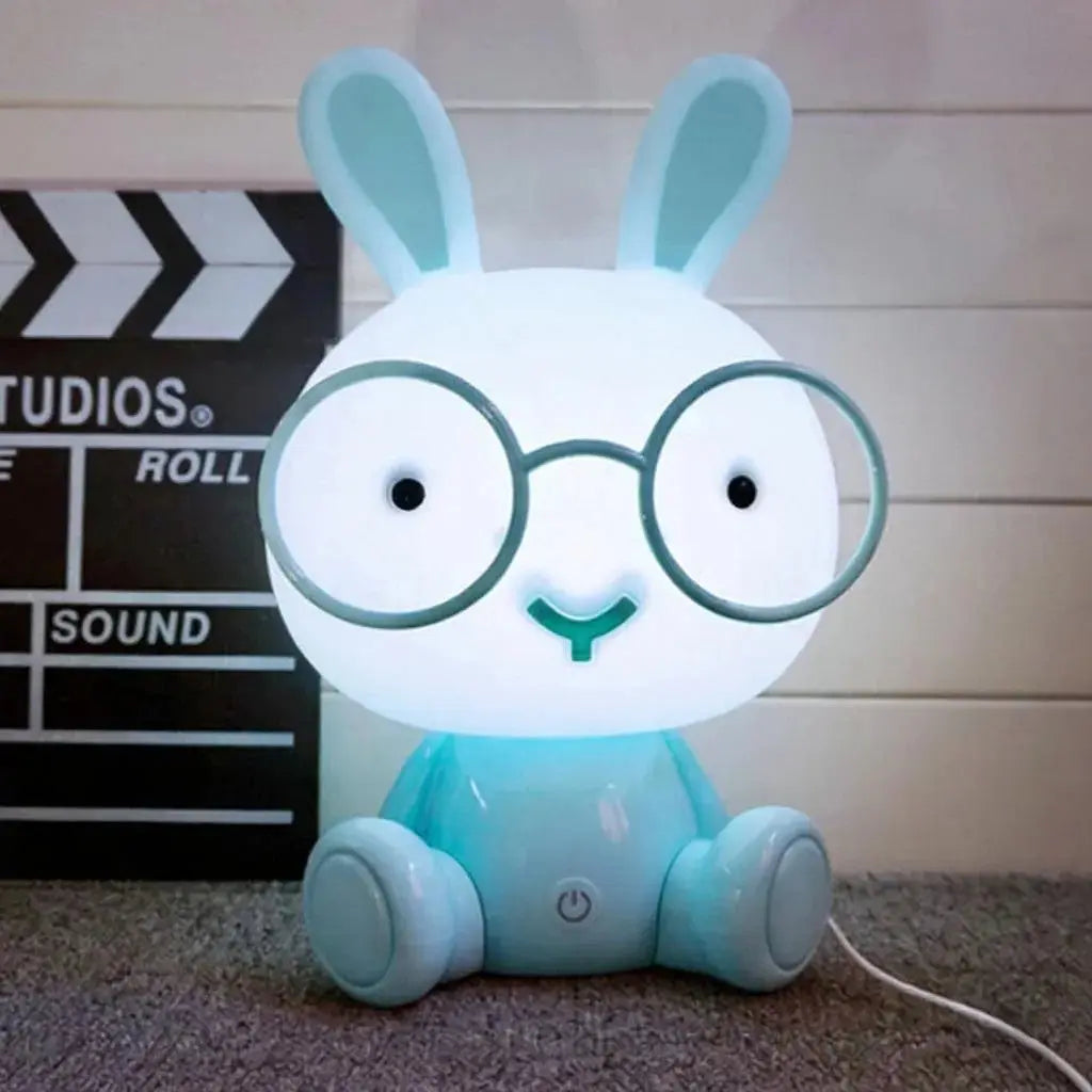 Cute Cartoon Animal Led Night Light for Baby Children'S Room Night Lamp Christmas Gift beside Deco Rabbit Lamp USB Night Lights