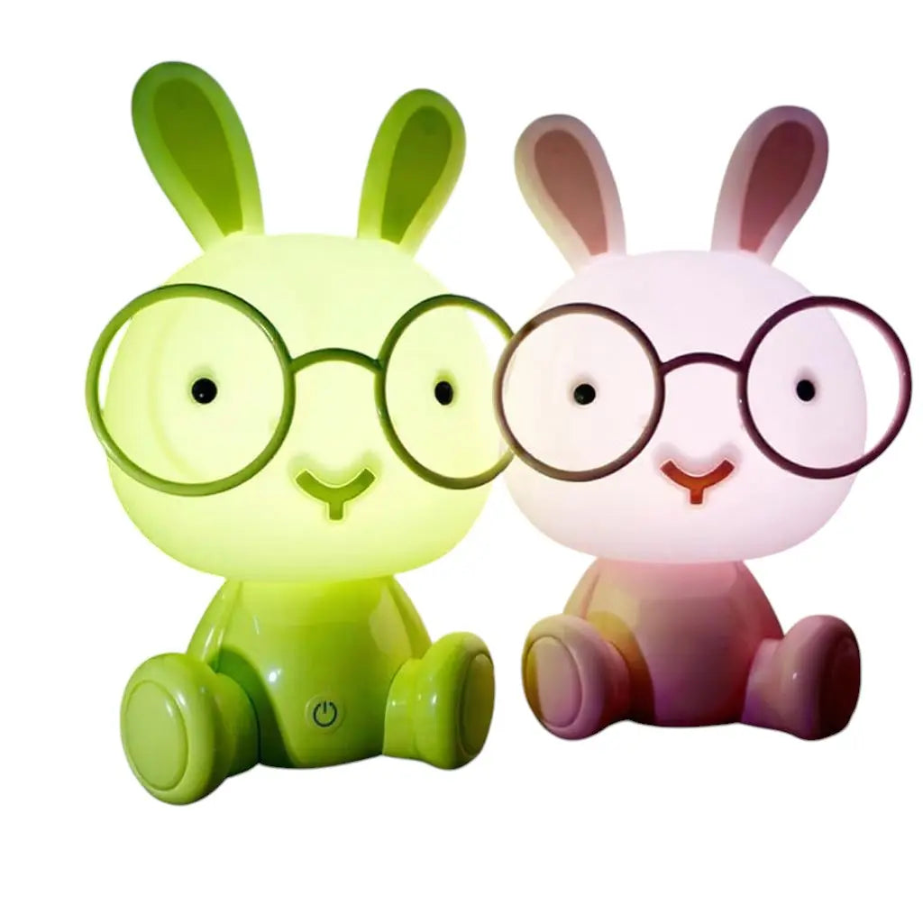 Cute Cartoon Animal Led Night Light for Baby Children'S Room Night Lamp Christmas Gift beside Deco Rabbit Lamp USB Night Lights