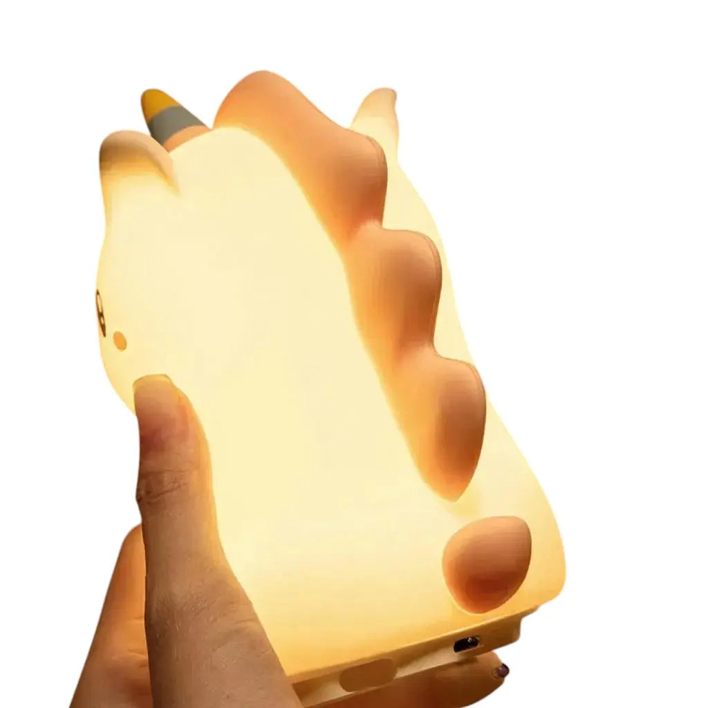 Unicorn Cute Silicone LED Night Light for Kids Children USB Rechargeable Cartoon Animal Bedroom Decor Touch Night Lamp for Gifts