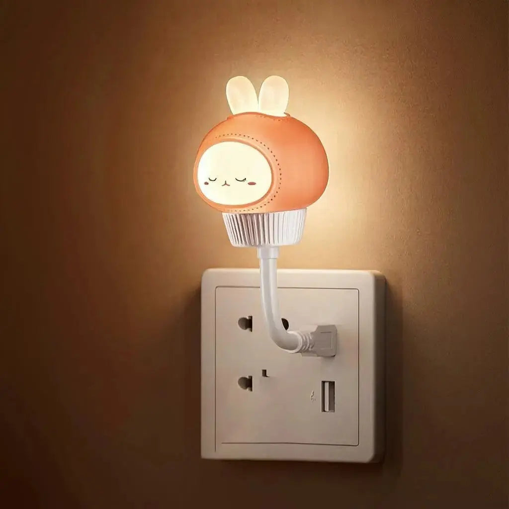 USB Cartoon Cute Night Light with Remote Control Babies Bedroom Decorative Feeding Light Bedside Tabe Lamp Xmas Gifts for Kids
