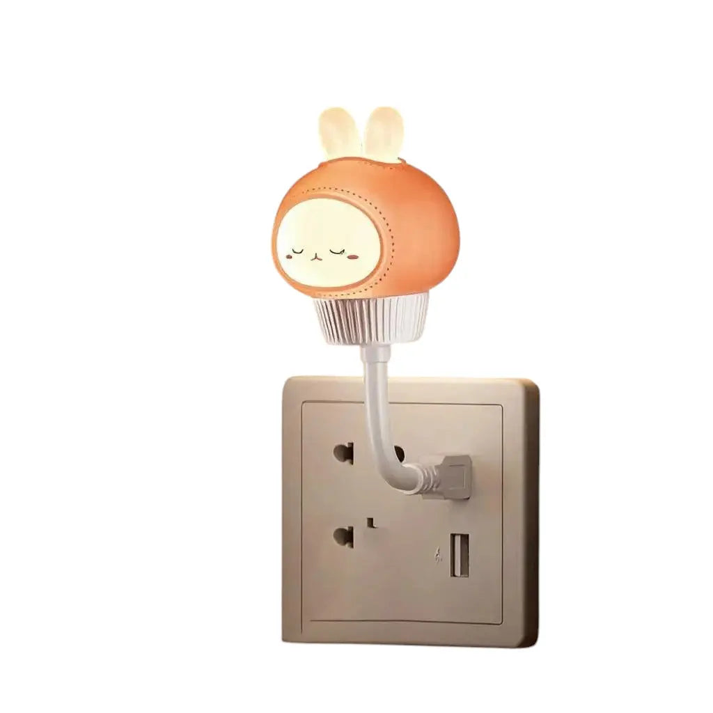 USB Cartoon Cute Night Light with Remote Control Babies Bedroom Decorative Feeding Light Bedside Tabe Lamp Xmas Gifts for Kids