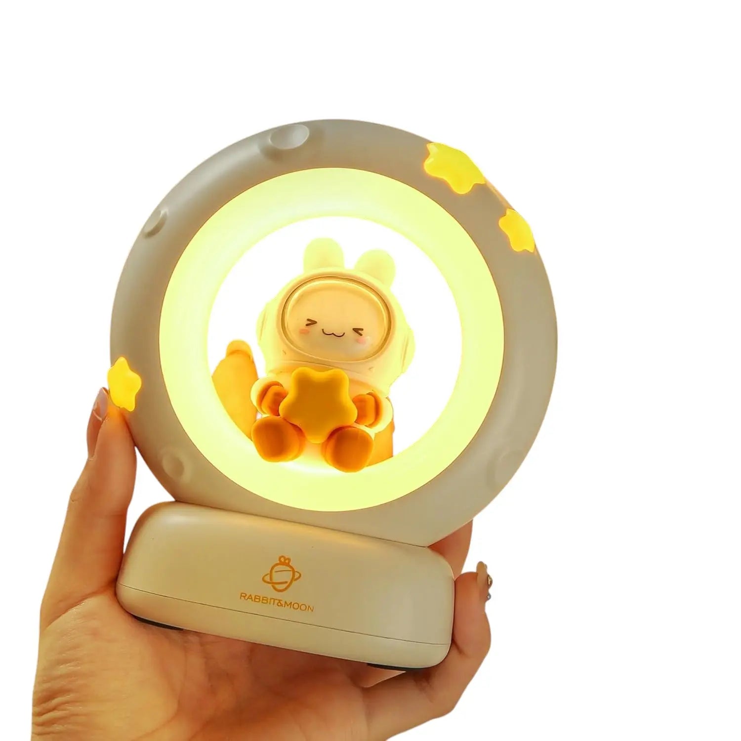 Cute Panda LED Clap Night Light Cat Rabbit USB Rechargeable Reading Table Lamp Room Decor Gift for Baby Children Sleeping Lights