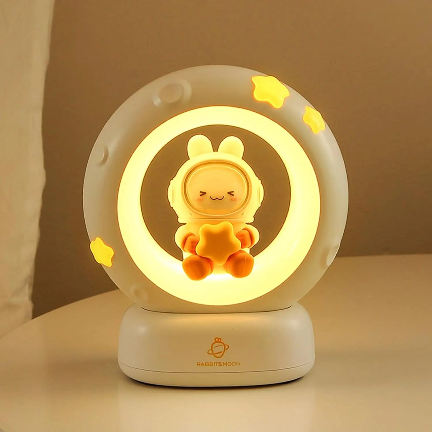 Cute Panda LED Clap Night Light Cat Rabbit USB Rechargeable Reading Table Lamp Room Decor Gift for Baby Children Sleeping Lights