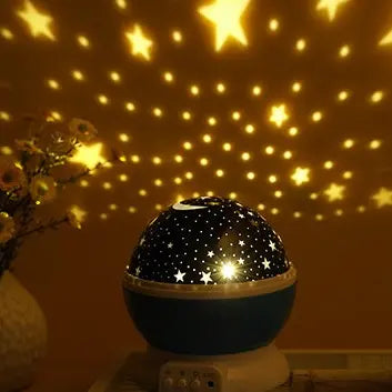 Rotating Night Light Projector Lamp Starry Sky Star Unicorn Children Kids Baby Sleep Romantic Led Projection Lamp USB/AA Battery