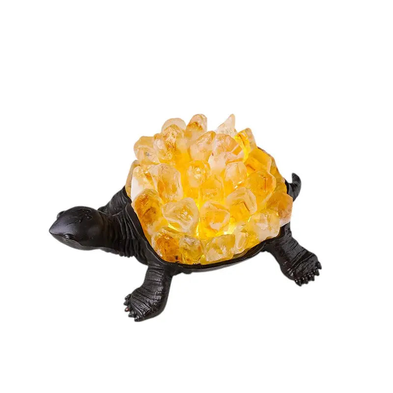 Natural Crystal Turtle Small Night Lamp Creative USB Ambience Light
