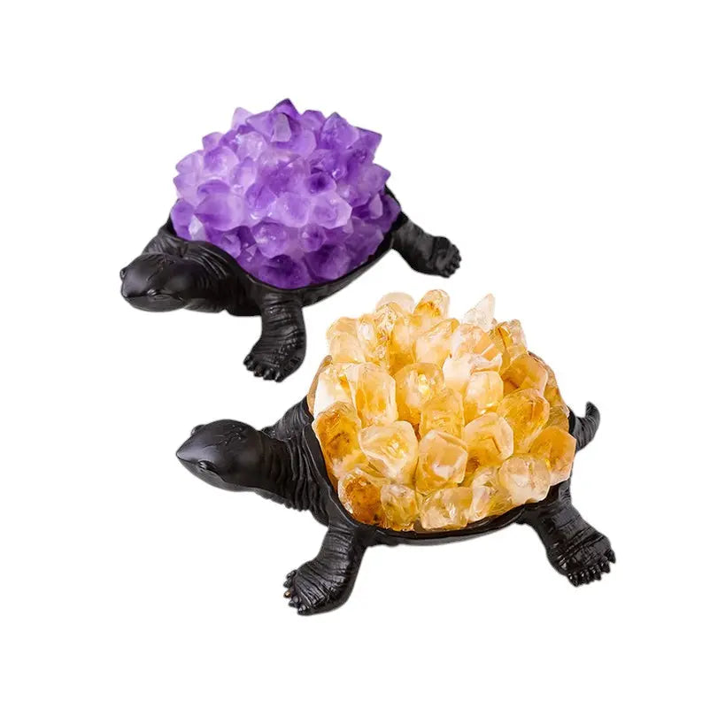 Natural Crystal Turtle Small Night Lamp Creative USB Ambience Light