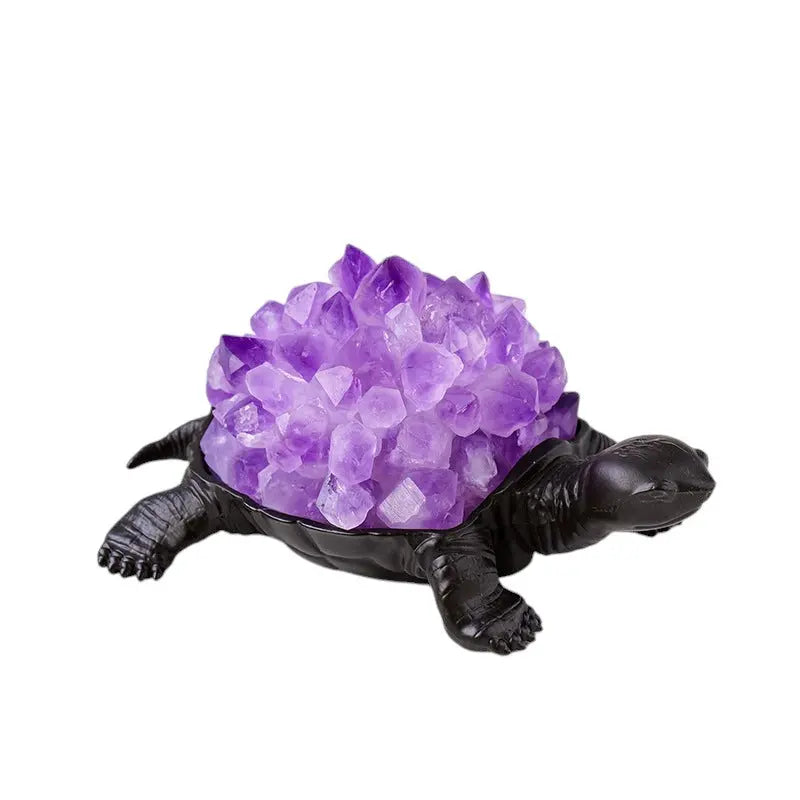 Natural Crystal Turtle Small Night Lamp Creative USB Ambience Light