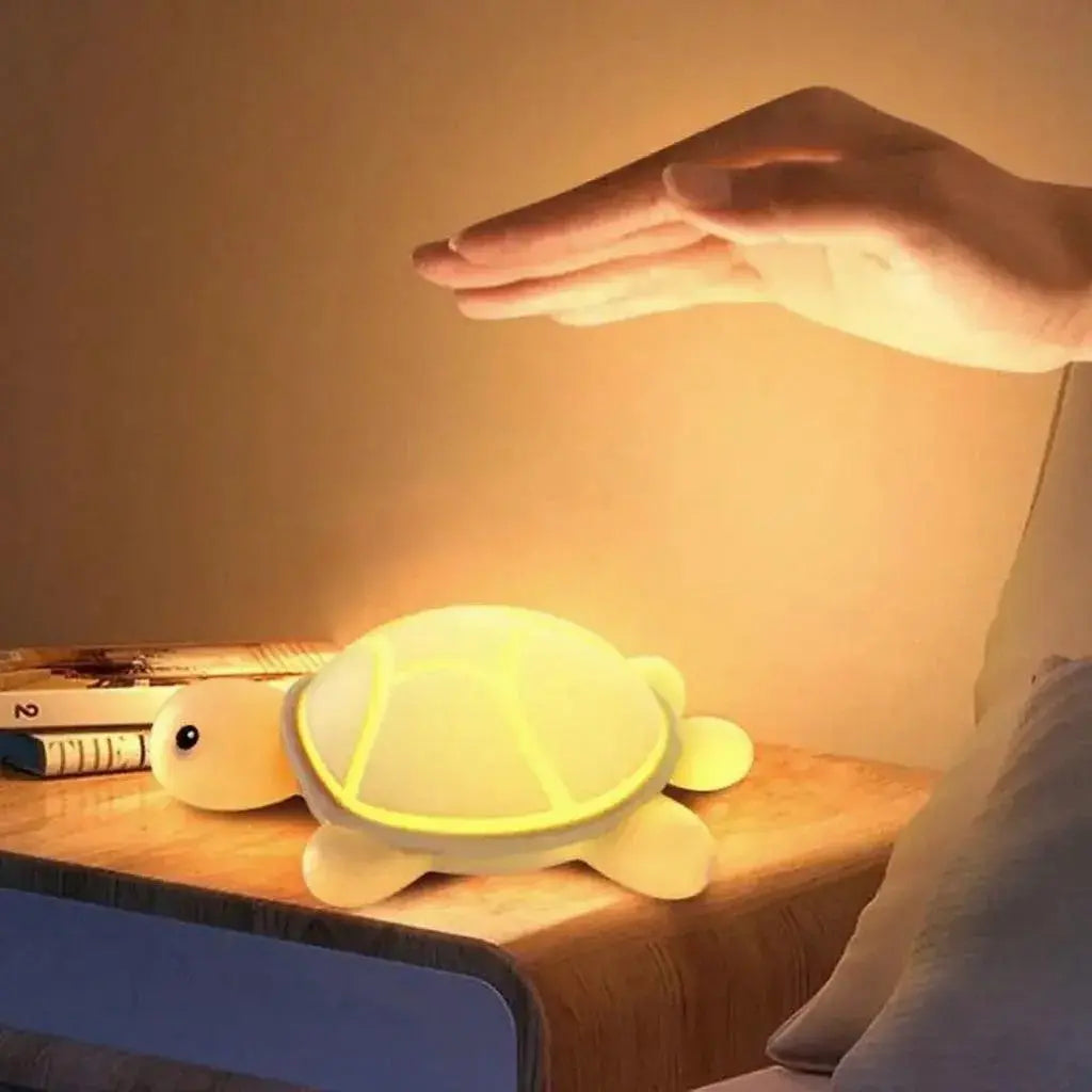 Led Turtle Night Light Cute Silicone Animal Cartoon Soft Lamp Touch Nightlight Children Sleep Light Room Bedside Decoration Gift