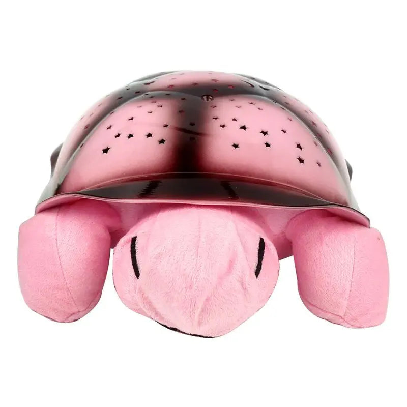 Children'S Plush Turtle Projection Lamp Music Starry Sky Projection Lamp Sleeps Well Glowing Toy Night Light