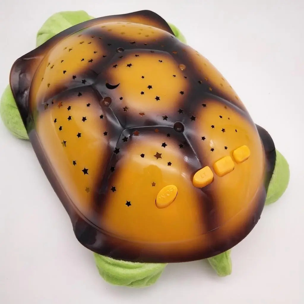 Children'S Plush Turtle Projection Lamp Music Starry Sky Projection Lamp Sleeps Well Glowing Toy Night Light