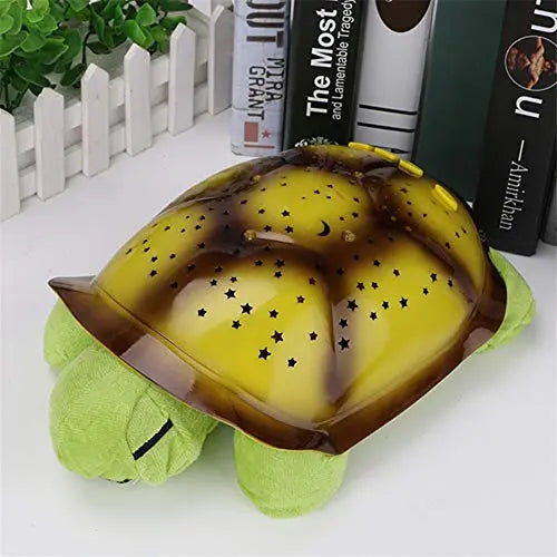 Children'S Plush Turtle Projection Lamp Music Starry Sky Projection Lamp Sleeps Well Glowing Toy Night Light