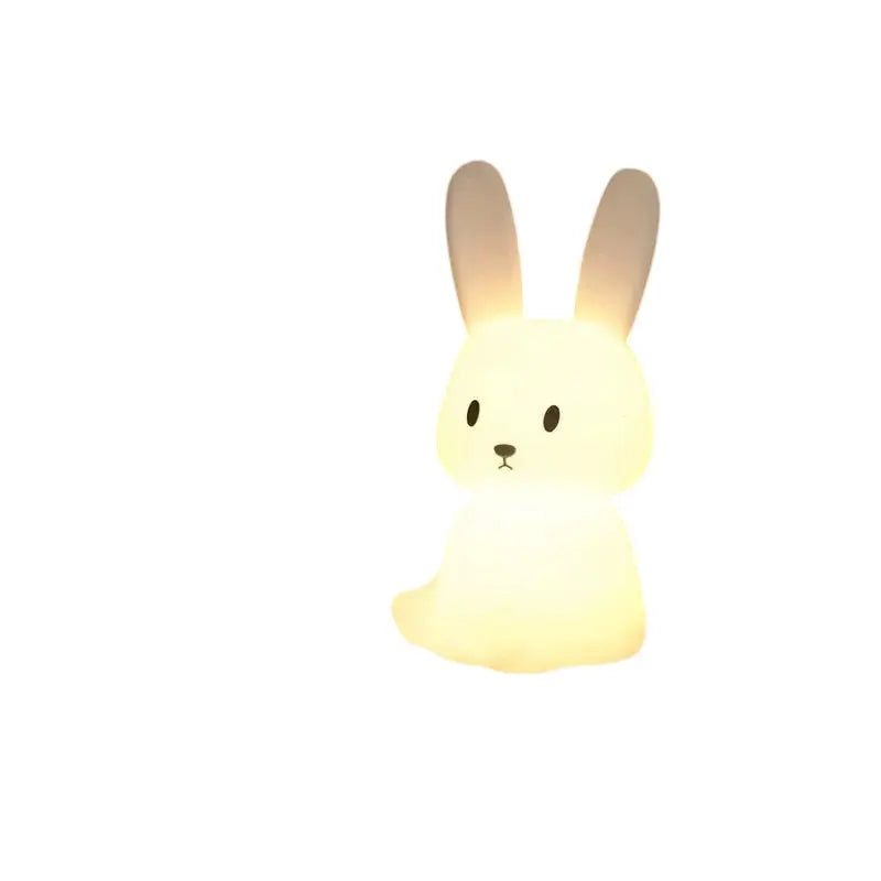 LED Night Light Silicone Rabbit Touch Sensor Lamp Cute Animal Light Bedroom Decor Gift for Kid Baby Child Table Lamp Home Decor