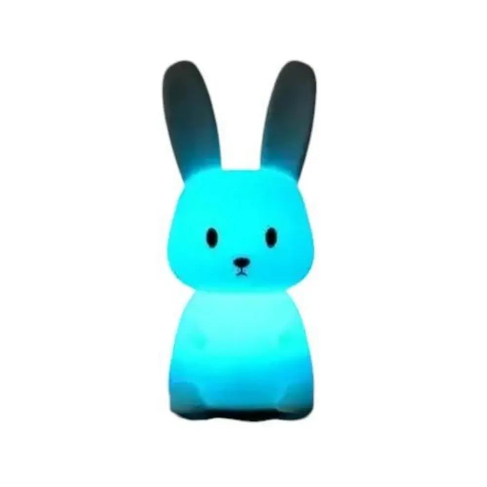 LED Night Light Silicone Rabbit Touch Sensor Lamp Cute Animal Light Bedroom Decor Gift for Kid Baby Child Table Lamp Home Decor