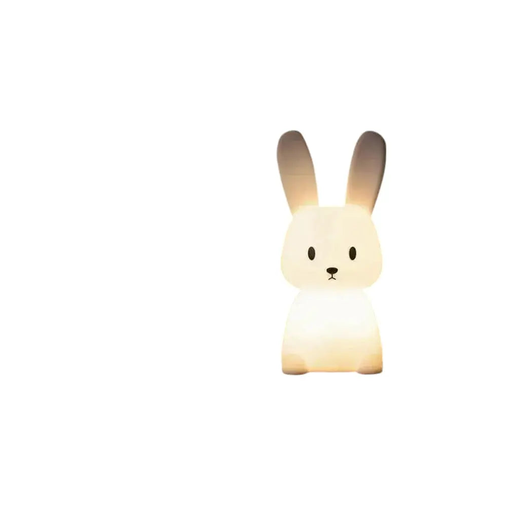 LED Night Light Silicone Rabbit Touch Sensor Lamp Cute Animal Light Bedroom Decor Gift for Kid Baby Child Table Lamp Home Decor